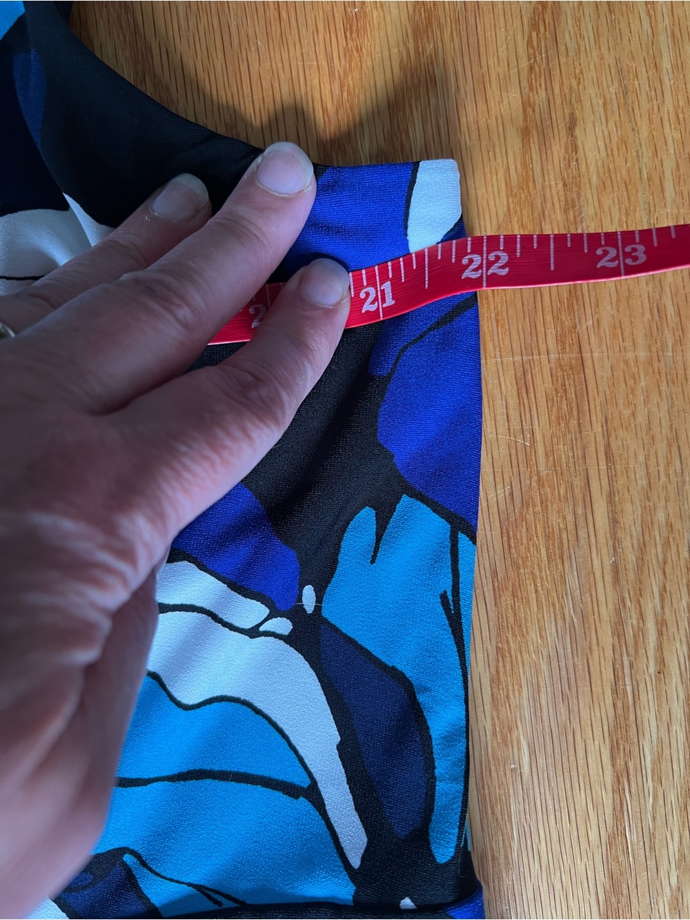 Chico's sleeveless Black Maxi Dress with Blue and Teal Floral Print - Picture 5 of 6
